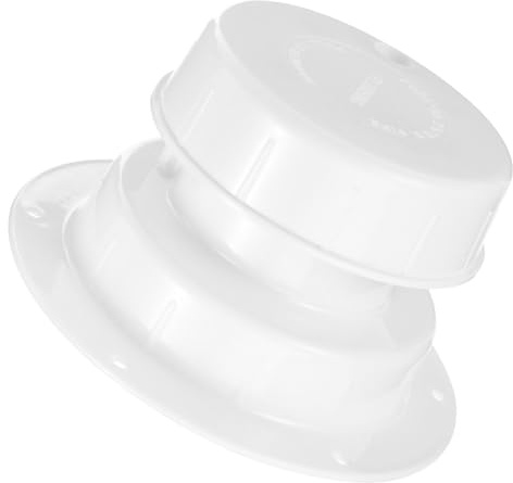 Levemolo Rv Plumbing Vent Cap Camper Vent Cover for Trailer, White Pp Material, Prevents Odor Moisture, Sturdy Roof Ventilation for Camper Trailer