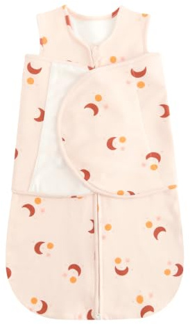 WYTbaby Baby Schlafsack 1.0 TOG–3-in-1 Puckschlafsack aus 100% Baumwolle