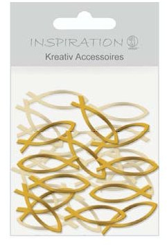 Streudeko Fische GOLD, 20 St.