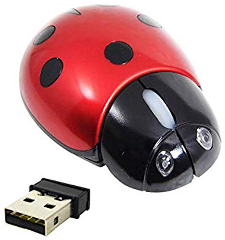 NEO+ Souris d'ordinateur Coccinelle pour Enfants (Souris)
