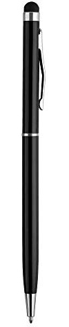 BoxWave Stylus Pen, [Basic Capacitive Stylus] for Smartphones and Tablets - Jet Black