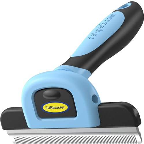 DakPets Hundebürste Unterwolle | Professionelle Bürste Hund oder Unterwolle Bürste Katze | Katzen und Hundebürste Langhaar | Edelstahl Unterfellbürste Hunde und Katzen