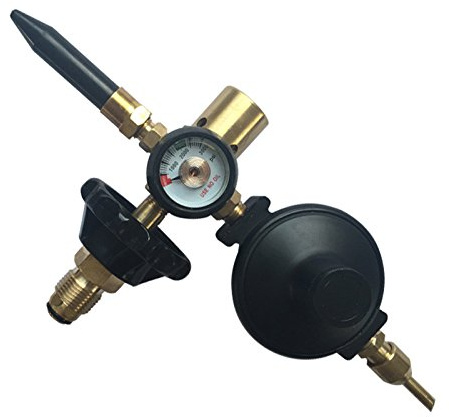 PMU Balloon Inflator Dual Mylar and Latex Balloon Filler Valve (With Auto Foil Balloon Shut Off Valve) Gas Saver for Mylar/Foil Balloons Hr-280 Pkg/1