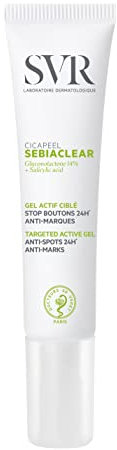 SVR - Sebiaclear Cicapeel - Soin ciblé anti-imperfections – Réduit boutons & marques – Peaux grasses à tendance acnéique – Gluconolactone 14% & Acide salicylique – 15 ml