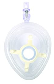 Gima - Einzelpatienten-Gesichtsmaske mit aufblasbarem Luftpolster, Größe n. 0, Neugeborene, Latexfrei, 1 Stück