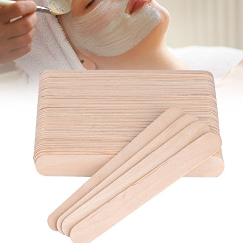 Spatole Per Ceretta di legno, Depressore monouso della spatola di legno dell'apatula Bastoncini per Depilazione Ceretta 100Pcs / Bag