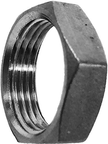 Rohr Mutter Sechskant aus V4A Edelstahl 1 1/4 Zoll IG Innengewinde Innendurchmesser 39 mm Gewinde Fitting Trinkwasser geeignet Verschraubung Verschluss Anschluss VA INOX
