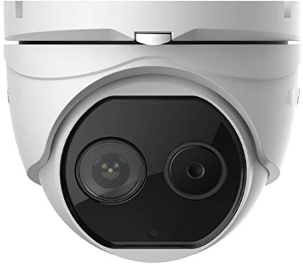 2MP Duel Lens Module, Thermal and Optical Network Turret Camera with Built-in GPU, high Sensitivity Sensor, Compatible with Hikvision DS-2TD1217-2/V1