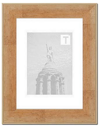 Echtholz-Bilderrahmen Noemie Beige 30 x 45 cm Echtglas klar 2mm geschwungen Ombre Design