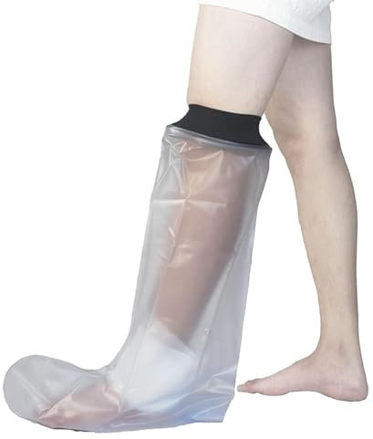 HKF HO KI HO Protège Platre Demi Jambe Protection Étanche pour Adulte, Protection Étanche pour Platre et Protecteur de Bandage Utilisé Pour Tout en Douche/Baignade