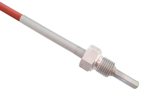 Sensorshop24 | Einschraubtemperaturfühler G1/4 Gewinde mit 1m Silikonleitung | 33mm Einbaulänge | PT100 | 2-Leiter