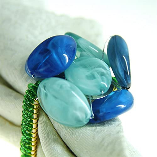 Anelli portatovaglioli 12 pezzi crystal pietra tovagliolo anello fibbia matrimonio banchetto cena portabicchieri decorazioni decorazioni Decorazione (Color : Qn20030306)