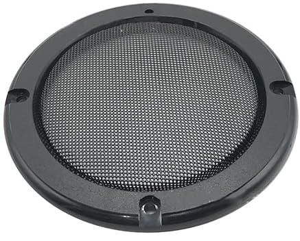 Auto Lautsprecher Abdeckung, 8 Zoll Mesh Lautsprecher Gitter Grill aus Metallstahl und ABS-Kunststoff Schutzhülle Dekorgitter Metall Mesh Schutzgitter Abdeckung für Auto Subwoofer Car-Audiosystem