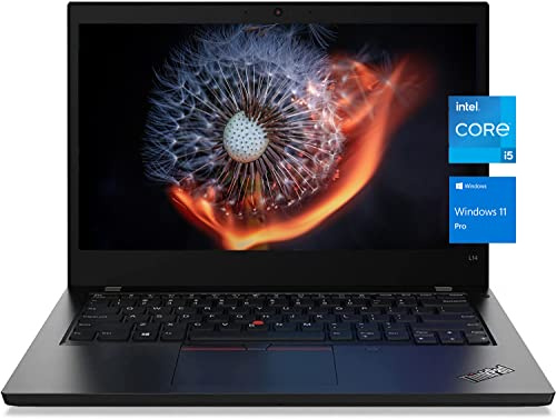 Lenovo ThinkPad L14 Ordinateur portable professionnel, ordinateur 14 FHD IPS, Intel Core i5-1135G7 jusqu'à 4,20 GHz, 16 Go de RAM, 1 To SSD, Thunderbolt 4, webcam, WiFi6, Windows 10 DG 11 Pro, tapis
