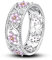 NARMO Anillos para las mujeres 925 anillos de flores de cangrejo rosa de plata de ley para las mujeres tamaño 19.5