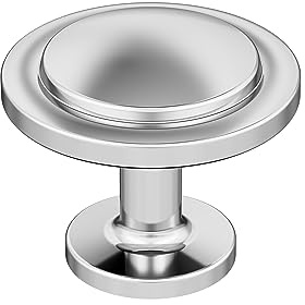 Amerock 10BX3702526 | Polished Chrome Cabinet Knob | 1-3/16 inch (30mm) Diameter | 10 Pack | Loop | Furniture Hardware