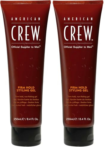 AMERICAN CREW – Firm Hold Styling Gel, 250 ml, Styling-Gel für Männer, Haarprodukt mit sehr starkem Halt, Stylingprodukt für Volumen & natürlichen Glanz, ohne Alkohol