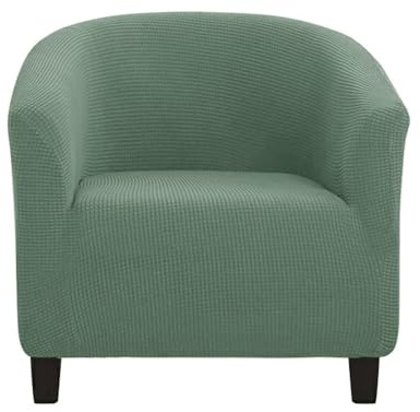 Morbuy Sesselbezug Stretch, Sessel Überzug Universal Sesselhussen Waschbar Sesselüberzug Hussen Cocktailsessel Clubsessel Überzug Weich & Elastisch (Salbei Grün)