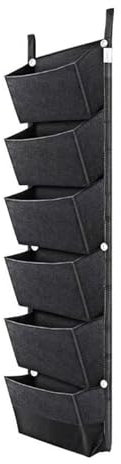 Stgbcst Borse da parete per piante da appendere, per interni e feltro, a parete verticale, 107 x 30 cm, impermeabile, per piante verticali (nero)