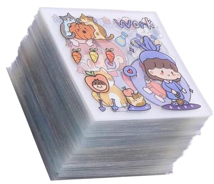 Nankoyal Cute Cartoon Girl Sticker, 200 Sheets Anime Girl Cartoon Stickers, Aesthetic Stickers for DIY Scrapbook, Waterproof & High-Definition, Perfect for Journals, Notebooks & More