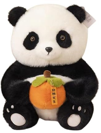 AQCQDQ 25 cm Kuscheltier Roter Panda, Panda-Plüschtier Für Angst, Niedliches Panda-Plüschtier, Weiches Pandabär-Kissen, Spielzeug, Geschenk Für Kinder Und Erwachsene (25CM,Panda)