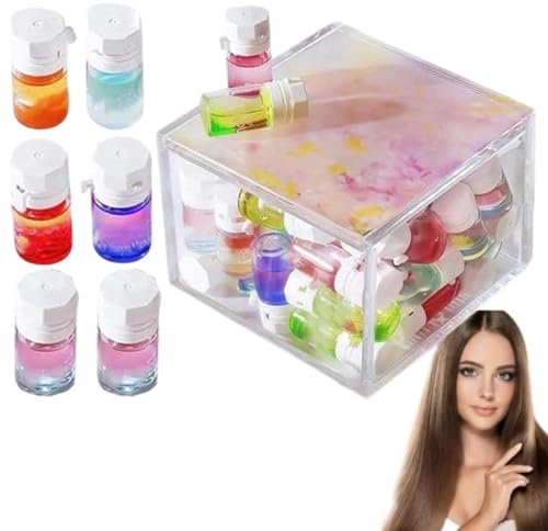 Perfume y aceite 2 en 1 de aguacate, nutritivo y abrillantador, mini aceite capilar para mujer, perfume y aceite capilar de aguacate, para cabello seco, encrespado y dañado. (20 piezas)