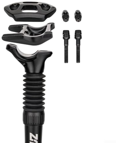 Tige de selle de vélo de montagne Amortisseur 25,4–33,9 mm en alliage d'aluminium avec ressort réglable 350–400 mm Longueur (33,9 x 400 mm 1)