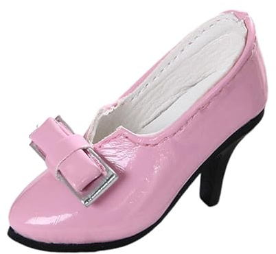 Oshhni 1:4 Puppenschuhe, Mini, elegant, modisch, süßes Damen-Puppenkostüm mit hohen Absätzen für den weiblichen Actionfigurenkörper