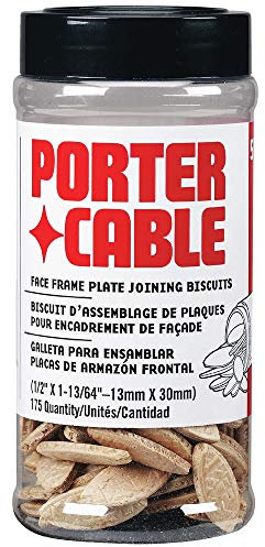 PORTER-CABLE 5563 Face Frame Plate Size FF Joiner Biscuits, 175 Per Tube