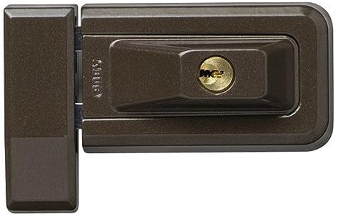 ABUS Fenster-Zusatzsicherung 3030 - Schwenkbares Sicherheitsschloss für Fenster und Türen, verschiedenschließend - ABUS-Sicherheitslevel 6 - 03469 - Braun