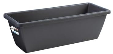 Elho Barcelona Trough 70 - Jardinera por Balcón Exterior - Ø 69.8 x H 16.0 cm - Negro/Anthracite