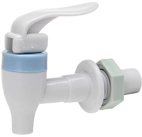 sourcing map Kunststoff Wasserhahn Wasserspender-teilig, Push-Typ Kunststoff Wasserhahn, 17 mm, Blau Weiß | Wasserspender-teilig, Push-Typ Kunststoff Wasserhahn