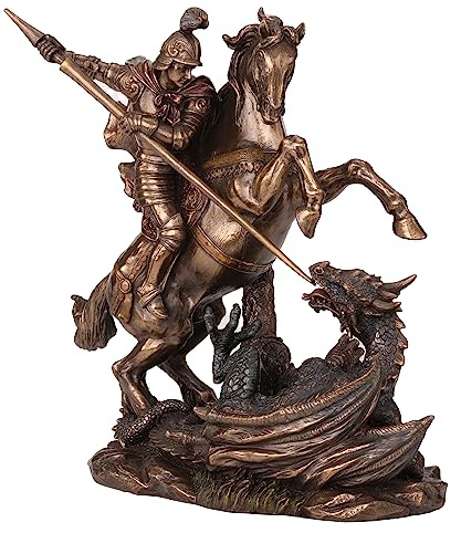 Veronese Design Estatua de resina fundida en frío de 9 1/8 pulgadas con acabado de bronce