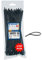 Velamp MG201 Kit de 100 Bridas Abrazadera para Cables de 2.5 x 100 mm, Nylon 6.6, hiperresistente, Negro, 100 unidades (paquete de 1)