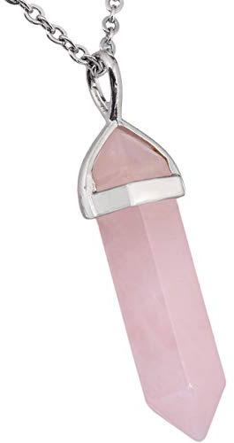 Nupuyai Protection Crystal Point Pendant Necklace for Women Men | Hexagonal Crystal Pendant with Chain, Energy Healing & Protection Crystal Jewelry, Unisex Gift for Women & Men