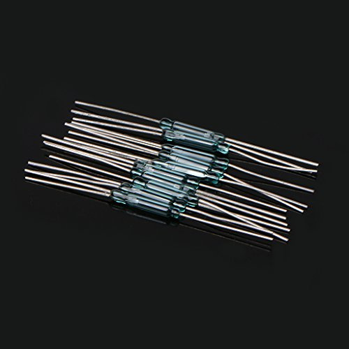 BIlinli 10 Stücke 2,5X14mm 4 Watt 3 Pin Glas Reed Relais Magnetschalter N/O N/C SPDT
