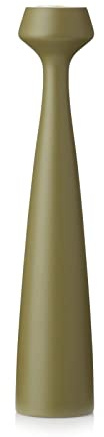 Applicata - Lily - Kerzenhalter - Olive/Grün - Buchenholz - H: 24,5 cm