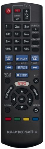 N2QAYB001030 Remplacement de la télécommande Convient pour Panasonic Lecteur DVD Blu-Ray DMP-BDT170 DMP-BDT180 DMPBDT170 DMPBDT180