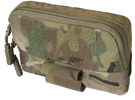 TOPTACPRO Taktische MOLLE Admin Panel Pouch Kleine Brusttasche für Taktische Weste JPC2.0 AVS CPC MOLLE System 500D Nylon(Multi-camo)