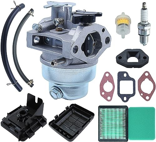 Vergaser für Honda GCV160-OHC GCV160 GC160 GCV135 GC135 Rasenmäher und Motor, Adefol Vergaser mit Luftfilter,Zündkerze,Dichtung,Gehäuse,Kraftstofffilter Zubehör GCV160 Rasenmäher Ersatzteile