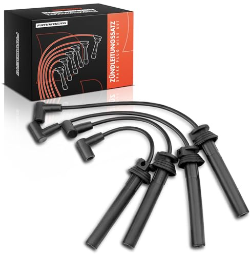 Frankberg 4x Zündleitungssatz Zündkabel 05072488AA | Kompatibel mit M.i.n.i R50 R53, M.i.n.i Cabriolet R57, M.i.n.i Cabriolet R52
