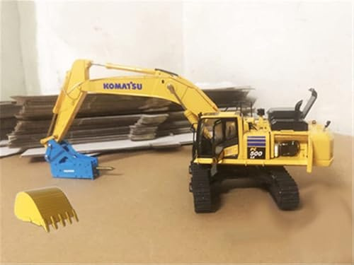 Pour Komatsu PC500LC-10MO Pelle hydraulique Cassage Marteau Godet, Marteau Bleu, Ouverture de Porte d'Excavatrice Version 1/43 Modèle Pré-construit