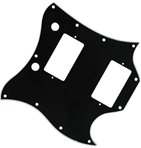 E-Gitarren-Schlagbrett Für for SG-E-Gitarre, spezielles Kratzplatten-Schlagbrett, 3 Schichten, mit Brückenloch, Bässe, Zubehörteil