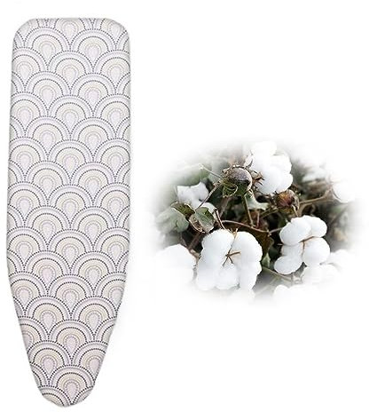 EMENAR Copri ASSE da Stiro con Imbottitura 110x35cm, Mollettone ASSE da Stiro Resistente al Calore, Copertura ASSE da Stiro Standard per Assi da Stiro (Color : A Style, Size : 92x33cm(36x13in))