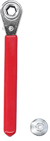 Estink Ratchet Wrench, 5/16in 0.4in Metal Battery Terminal Ratchet Wrench with 1/2in Socket Fit for Top Side Post Battery, Portable Wrench Replacement for RV Sports Car