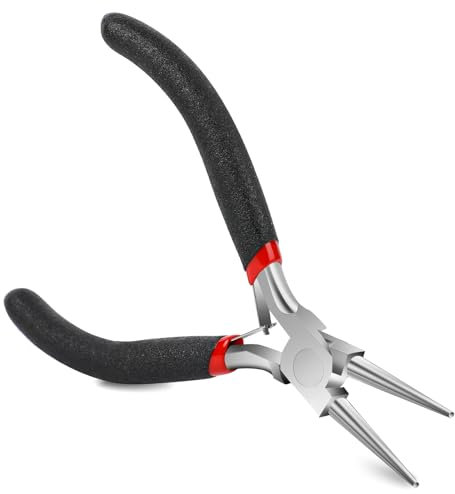 Round Nose Pliers, Small Wire Cutters for Crafts, Jewelry Making Tools Bead Pliers Tools for Jewelry Making, Jump Rings Making, Wire Wrapping