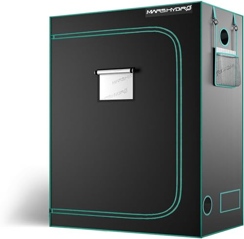 MARS HYDRO Growzelt 150x80x200cm,Indoor Grow Tent Reflektierende Mylar Zuchtzelte Hydrokultur,abnehmbaren Boden Tablett,für Pflanzen wachsen Raum