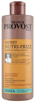 Franck Provost, Expert Nutri Frizz, Shampoo Professionale Per Capelli Secchi o ricci, Effetto Idratante, Con Aloe Vera e Burro di Mango, 400 ml