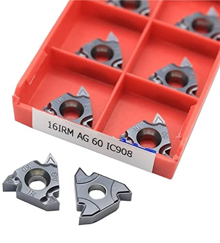 Wendemesser aus Hartmetall 10 stücke 16IRM AG 60 IC908 Gewinde Hartmetall CNC Gewinde Hartmetall Gewinde Drehmaschine Drehen Klinge Werkzeug Wolfram Hartmetall