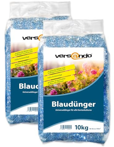 versando 20kg Blaudünger bis 300m²: NPK-Dünger für Obst Gemüse & kräftige Pflanzen mit Langzeitwirkung - Premium Qualität